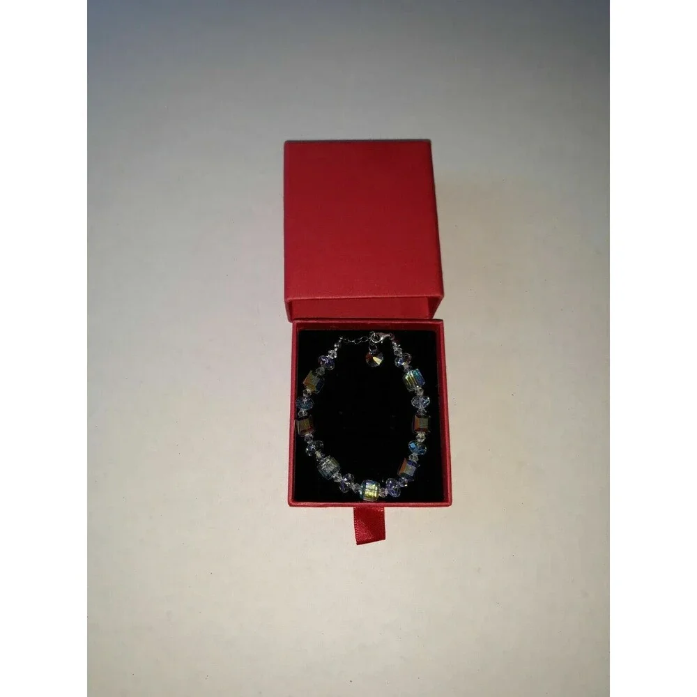 Costume White Cubic Zirconia CZ Tennis Bracelet Gift 8